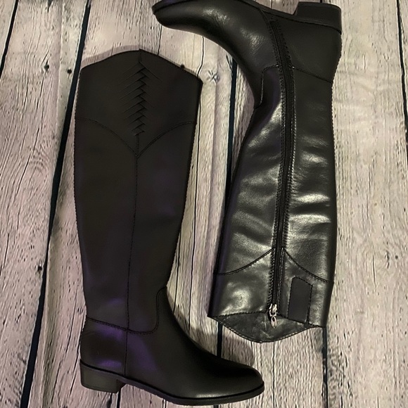 Tahari Rupert Black Riding Boots Size 5.5 - Picture 5 of 11